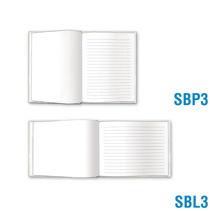 Blank Book Small - Blank & Solid-Lined Pages: click to enlarge