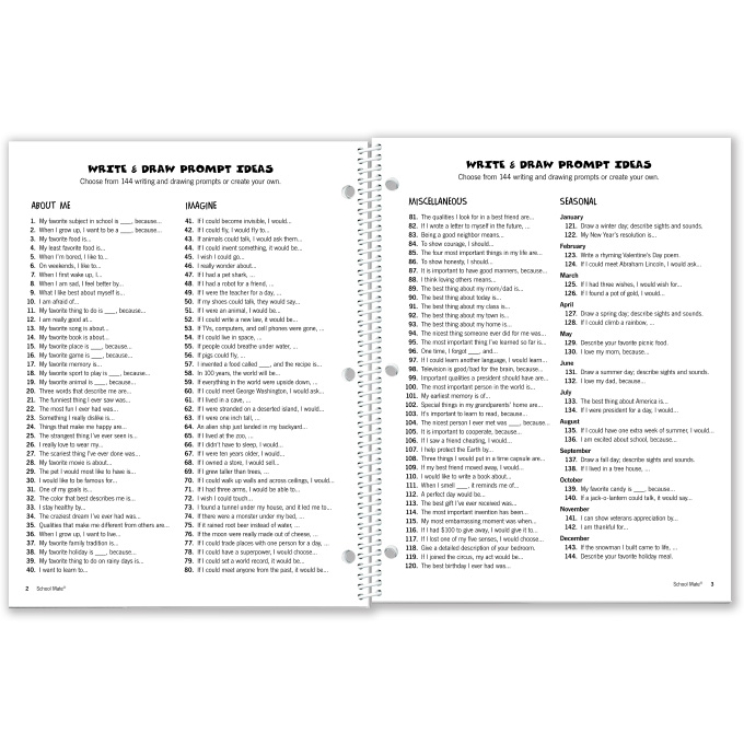 Write & Draw Journal (Grades 45) School Supplies School Mate