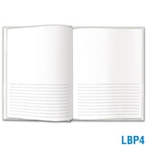 Blank Book Large - 1/2 Blank & 1/2 Solid-Lined Pages