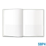 Blank Book Small - 1/2 Blank & 1/2 Solid-Lined Pages