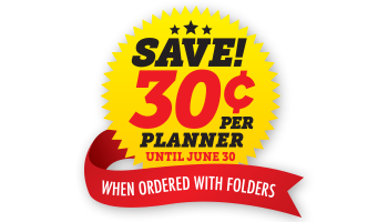 Save 30&cent; Per Planner