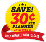 Save 30&cent; Per Planner