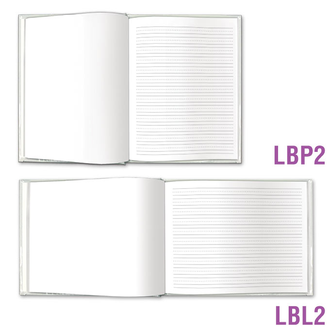 Blank Book Large - Blank & Primary-Lined Pages