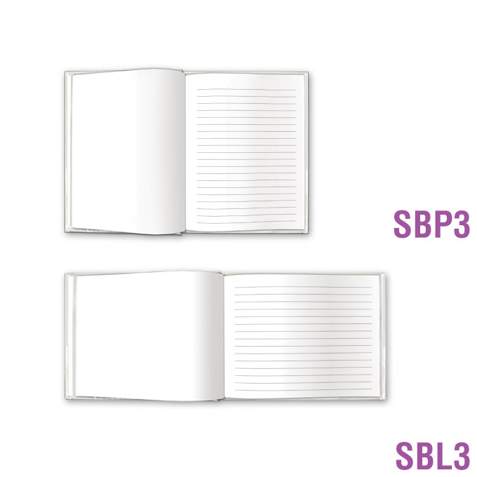 Blank Book Small - Blank & Solid-Lined Pages