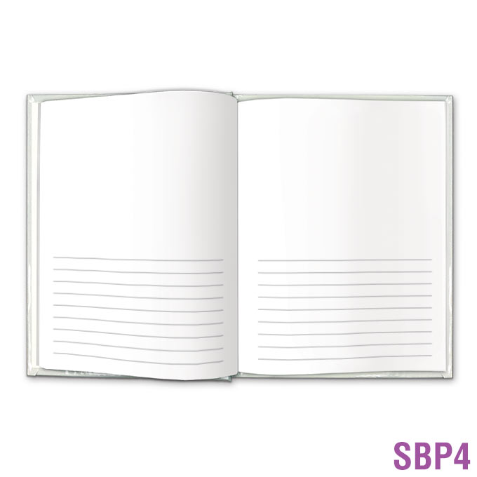 Blank Book Small - 1/2 Blank & 1/2 Solid-Lined Pages